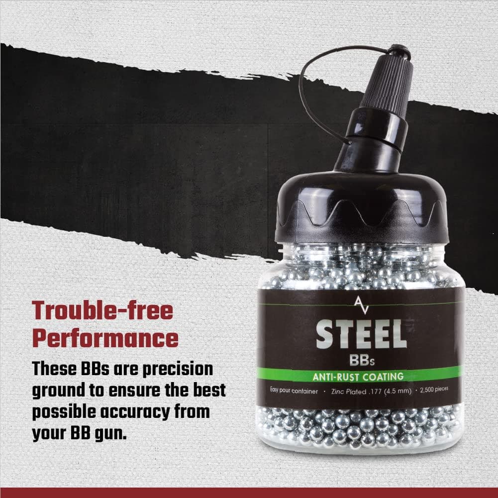 Air Venturi Steel BBS, 177 Cal, 5.1 Grains, Zinc-Plated, 2,500ct,Chrome thumbnail 5