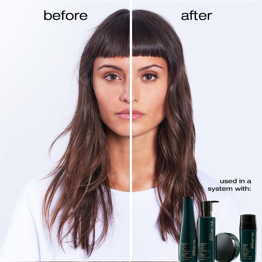 shu uemura art of hair Ultimate Reset Extreme Repair Hair Mask, Deeply Conditions and Nourishes Very Damaged Hair, Reduces Split Ends and Breakage, With Japanese Rice Extract, 200ml thumbnail 3