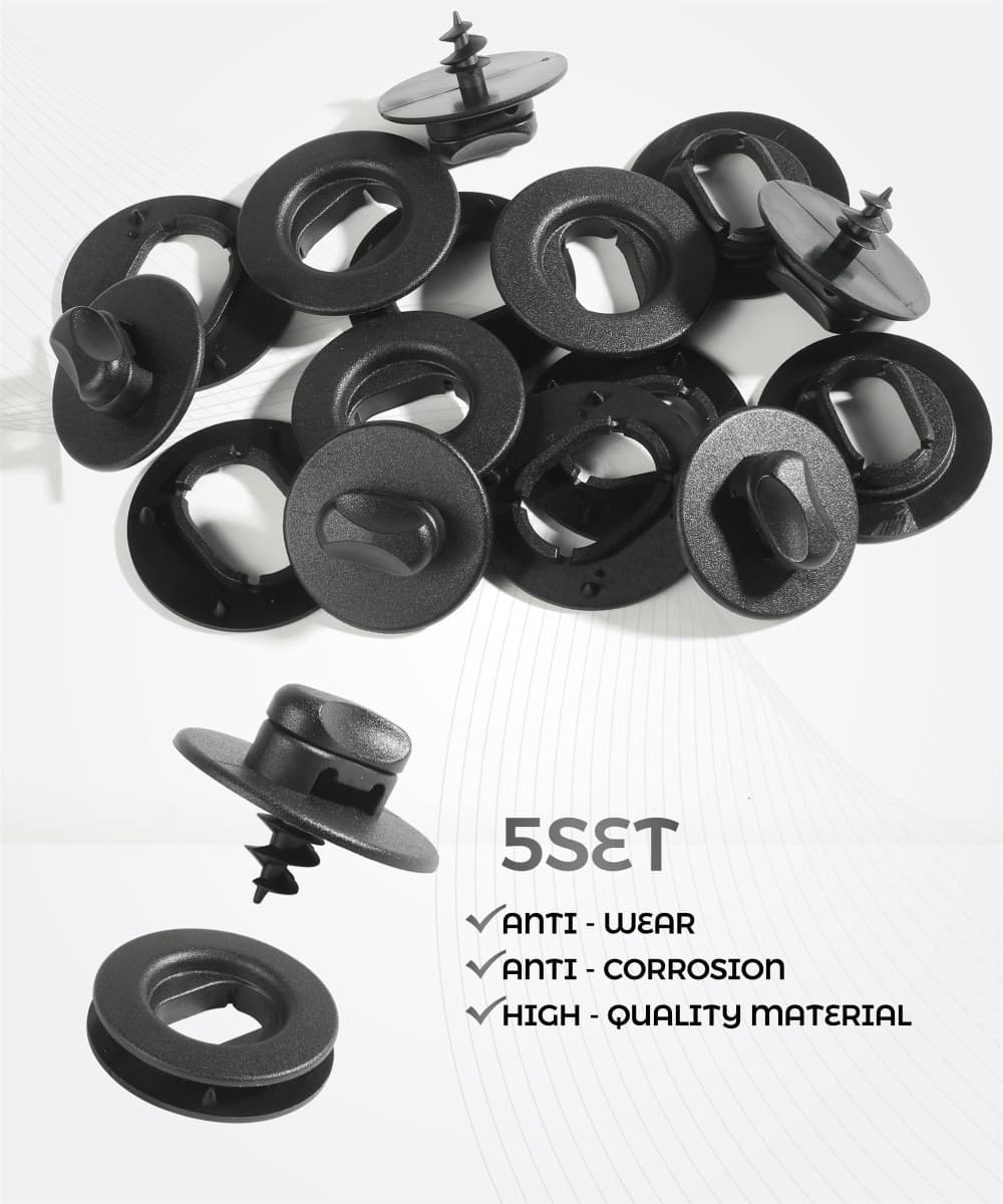 UNLRAE 5 Set Car Mat Clips,Automotive Replacement Floor Mat Clips,Car Accessories Carpet Mat Retention Clip,Suitable for Most Cars,Trucks,SUVs,RVs and Vans,Replace #3D0-061-795-B41 3D0-864-851-B41 thumbnail 4