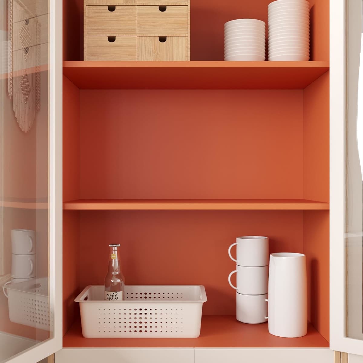 VaryStyle Burnt Orange Wallpaper Solid Color Peel and Stick Wallpaper Orange Contact Paper for Cabinets Drawers Shelves 15.7"x118" Self Adhesive Removable Waterproof Vinyl Wrap for Bedroom Bathroom thumbnail 2