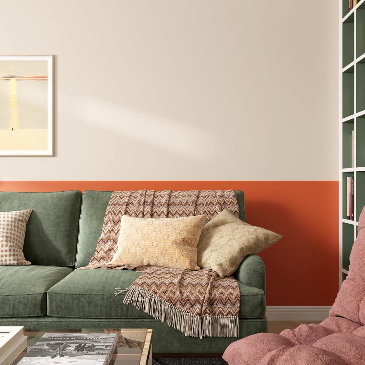 VaryStyle Burnt Orange Wallpaper Solid Color Peel and Stick Wallpaper Orange Contact Paper for Cabinets Drawers Shelves 15.7"x118" Self Adhesive Removable Waterproof Vinyl Wrap for Bedroom Bathroom thumbnail 3