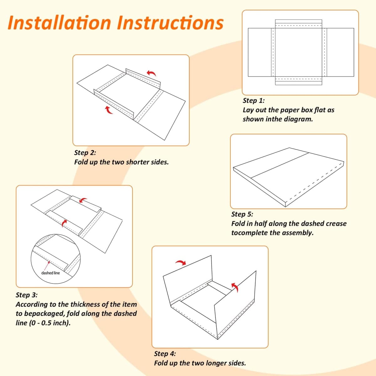 HORLIMER 12.8x12.8x1 Shipping Boxes Set of 25, White Corrugated Cardboard Mailer Box for Packing Small Busines thumbnail 5