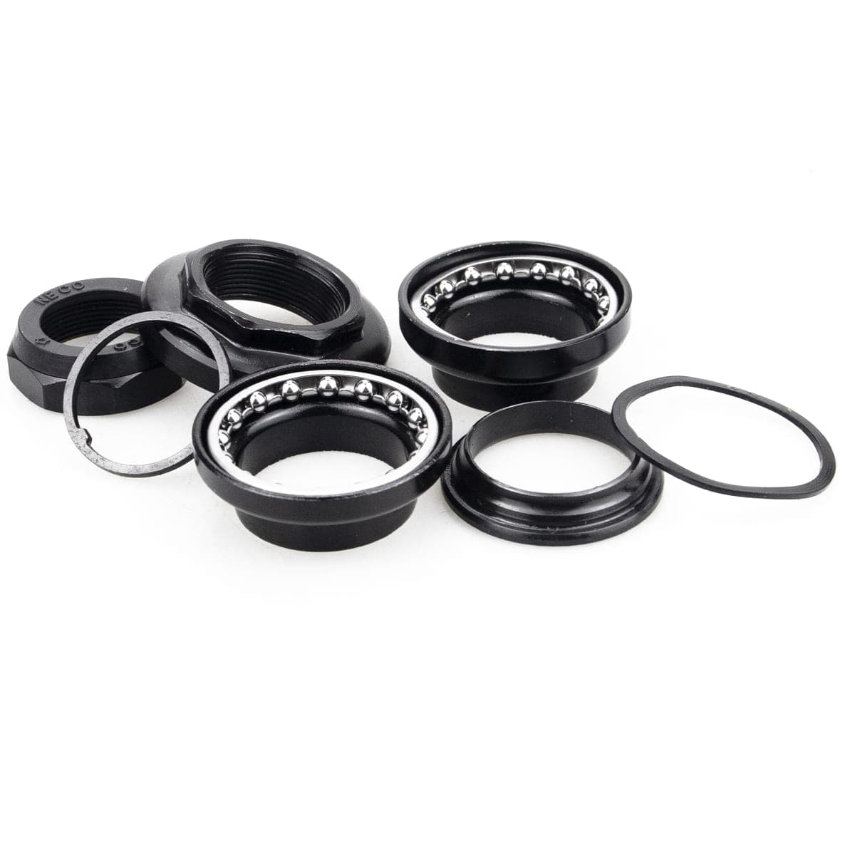 MAKELEN 25.4mm External Cup Threaded Headsets for for 25.4mm (1") Front Fork Steerer, 30mm Head Tube and 22.2mm Handlebar Stem Lightweight Headset Black thumbnail 4
