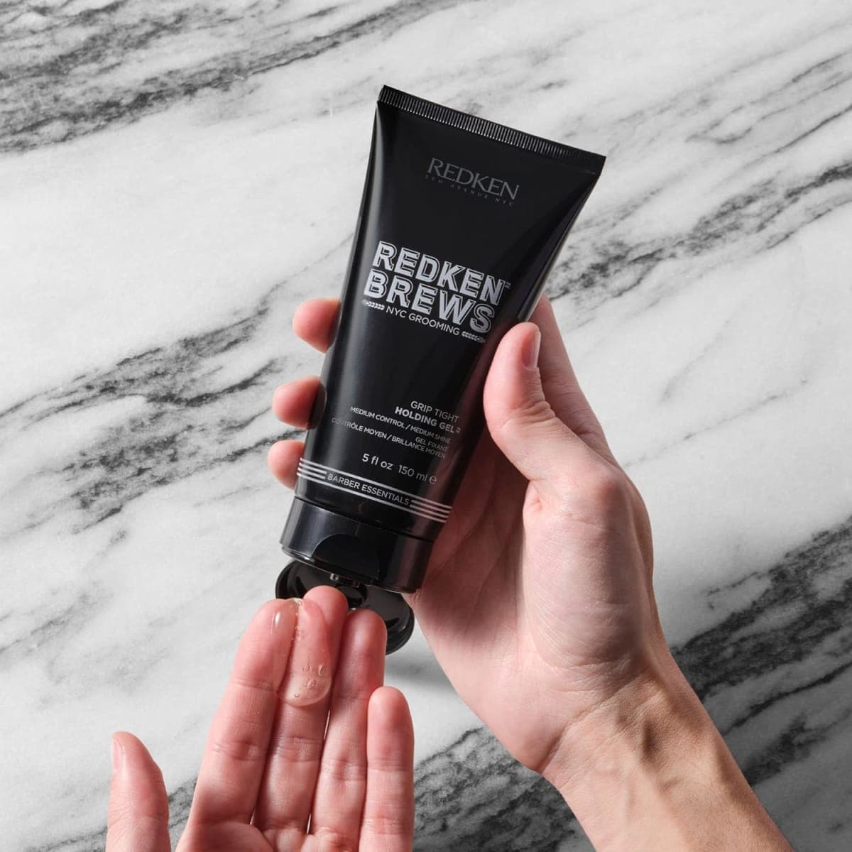 Redken Brews Holding Gel, Medium Hold & Shine, Weightless Formula Seals Moisture, Flake-Free, For All Hair Types, Great for Curly, 150 ML thumbnail 4