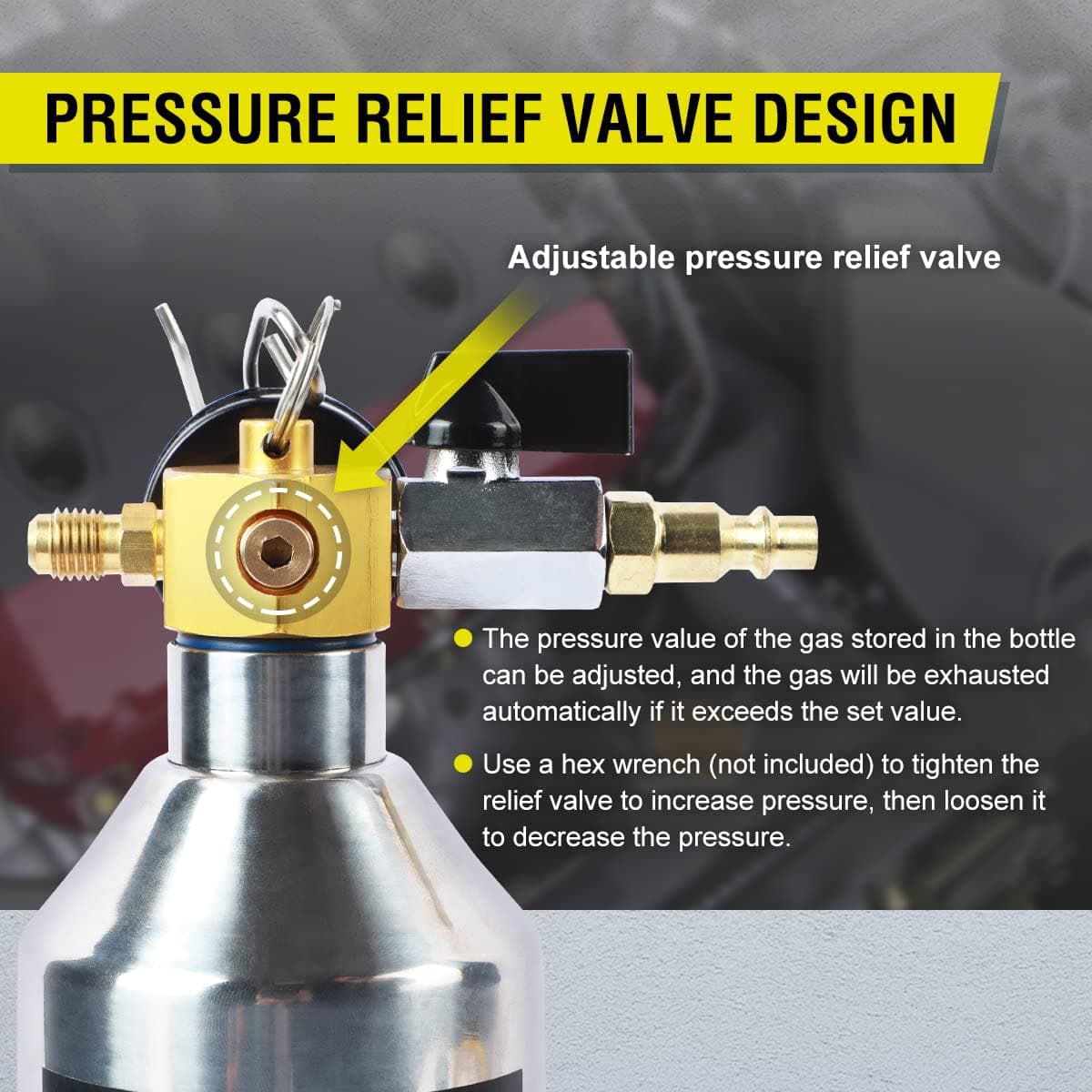 AC Flush Kit Home A/C Flush Tool Automotive HVAC Flush Kit Thickened Stainless Steel Canister House AC Flushing Kit Auto Air Conditioning Flush Bottle R134A R12 R22 R404 R410A AC System Flush Can Set thumbnail 4