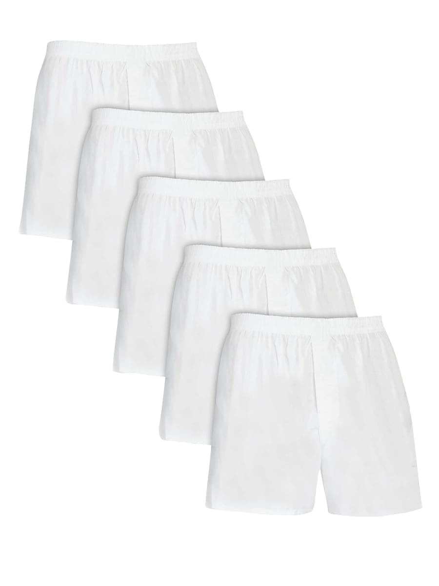 Fruit of the Loom Men's 5pk Boxer, White, Large — image 1
