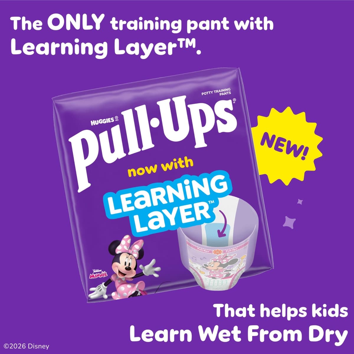 Pull-Ups Girls' Potty Training Pants, Size 4T-5T Training Underwear (38-50 lbs), 56 Count thumbnail 2