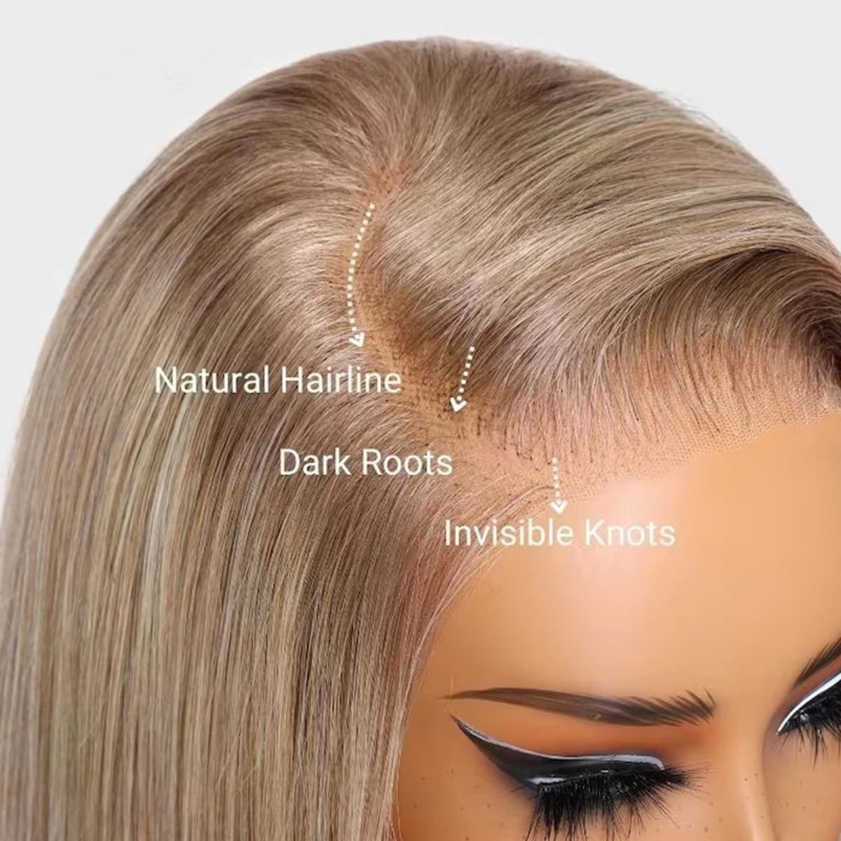 Munx Ash Blonde Bob Wigs Human Hair 180% Denstiy 13x6 HD Lace Frontal Human Hair Wig for Black Women Pre Plucked Straight Glueless Lace Front Short Bob Wigs 10 Inch thumbnail 5