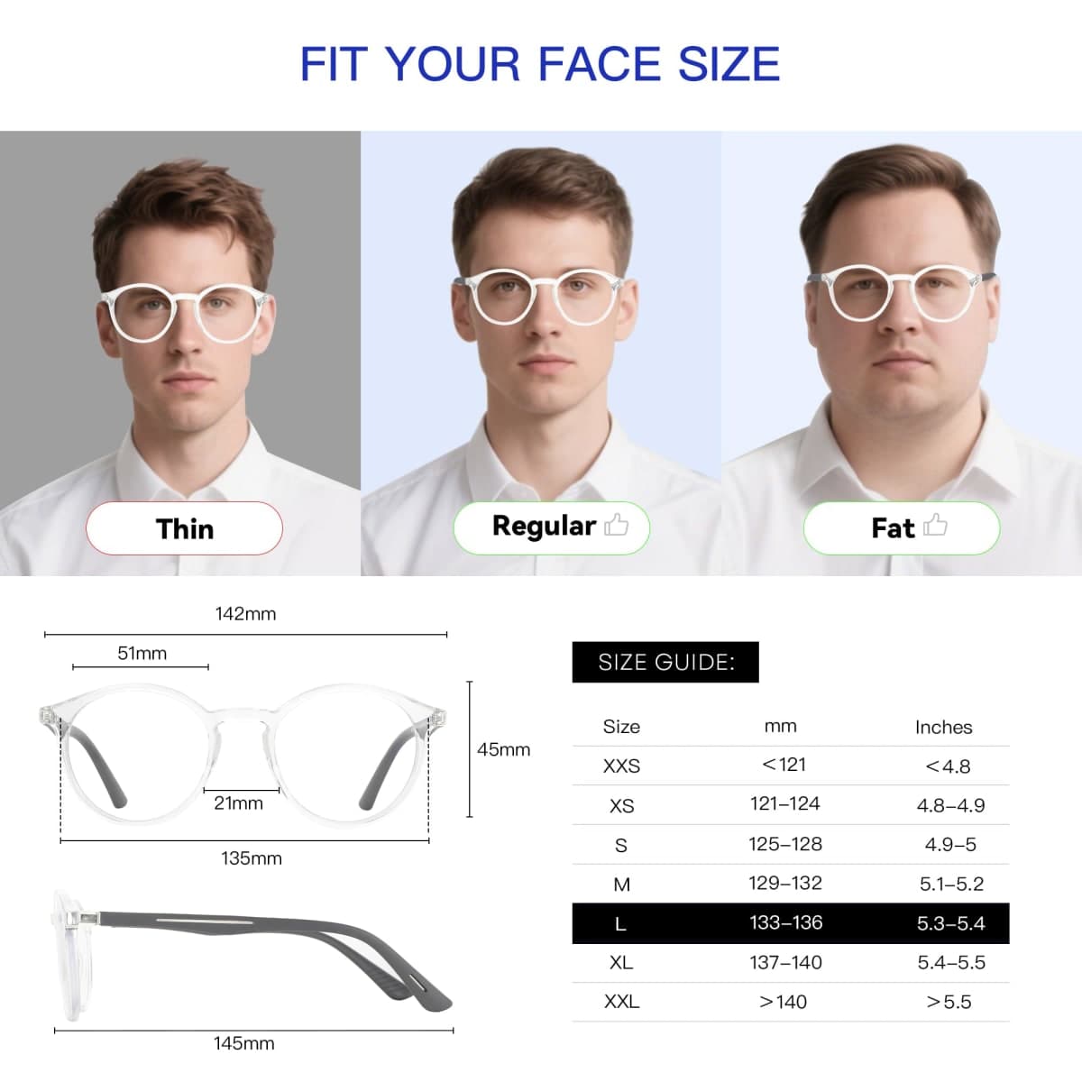 BLUEMOKY Reading Glasses for Men and Women: Blue Light Round Classic Eyeglasses - Computer Readers Glasses thumbnail 5
