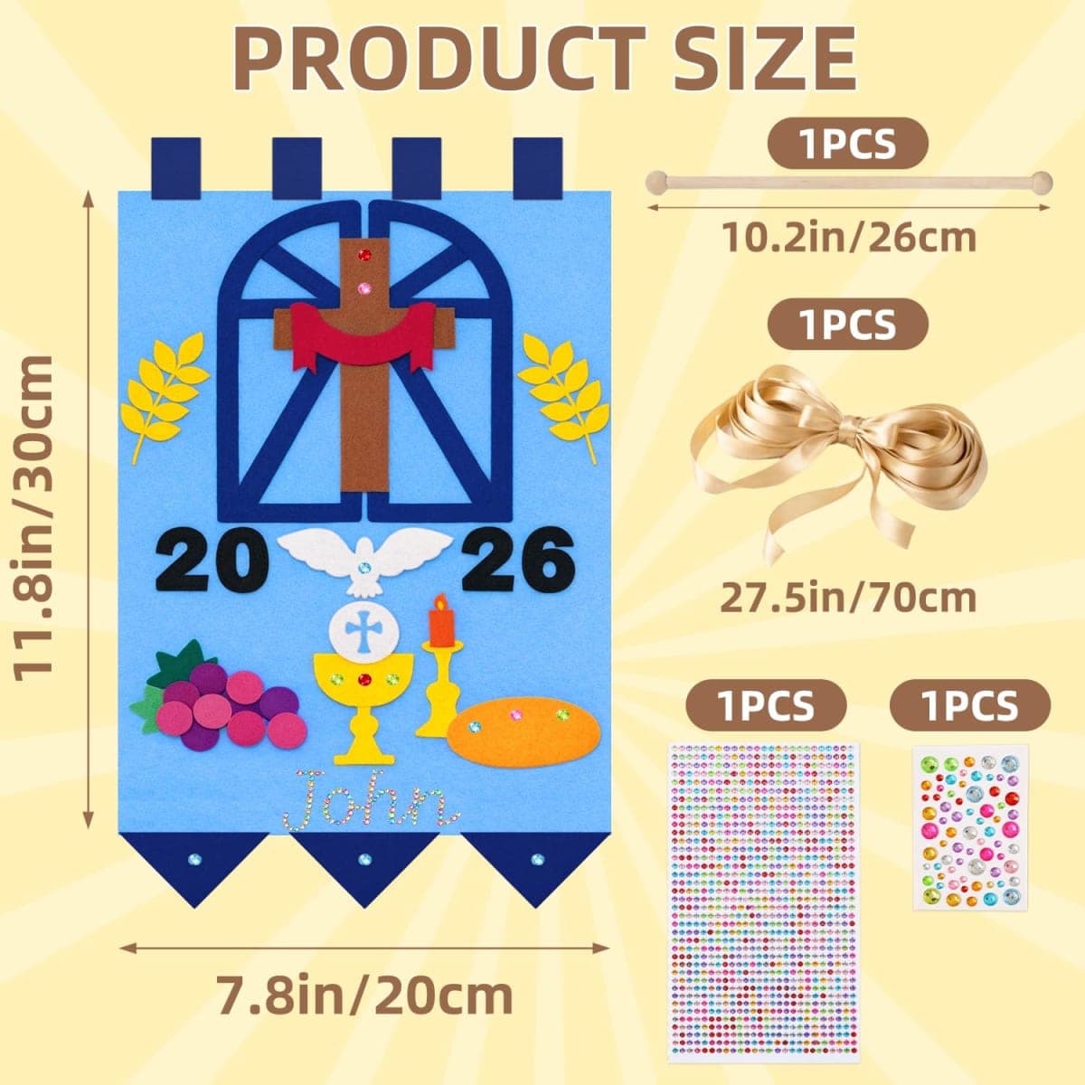 First Communion Banner Kit thumbnail 2