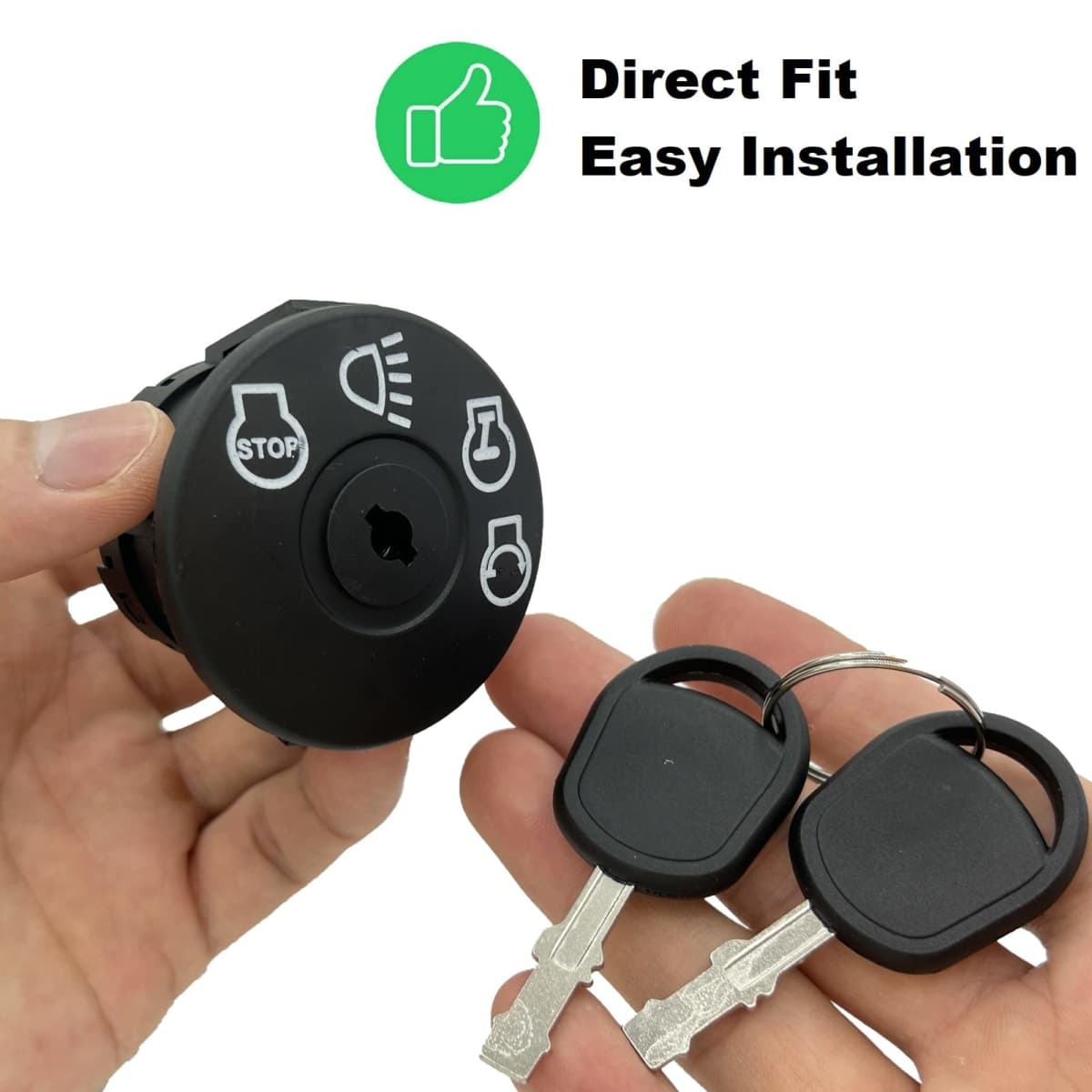 Annolai GY20074 175566 Ignition Switch with Key 4-Position 7-Terminals for Husqvarna Craftsman Dixon Cub Cadet 532175566 John Dee-re L105 L100 L110 E100 D100 LA100 Lawn Mower (532175566-7 Terminals) thumbnail 3