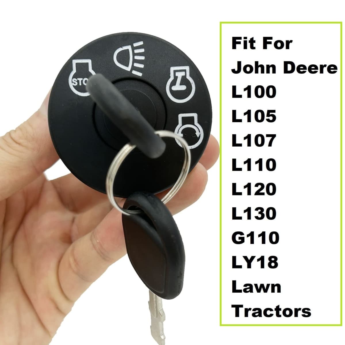 Annolai GY20074 175566 Ignition Switch with Key 4-Position 7-Terminals for Husqvarna Craftsman Dixon Cub Cadet 532175566 John Dee-re L105 L100 L110 E100 D100 LA100 Lawn Mower (532175566-7 Terminals) thumbnail 4