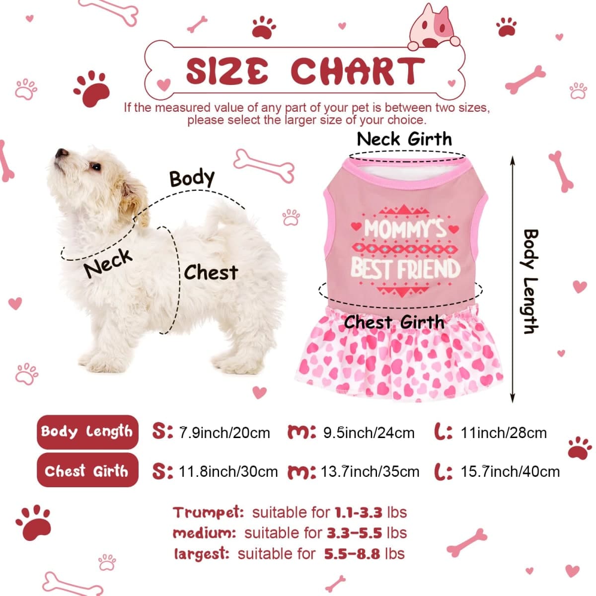Clysee 6 Pack Girl Dog Clothes Pet Dress Shirt Female Cute Dog Sundress Puppy Summer Apparel Clothes Outfits with Ruffles for Pets Cats (Extra Small) thumbnail 2