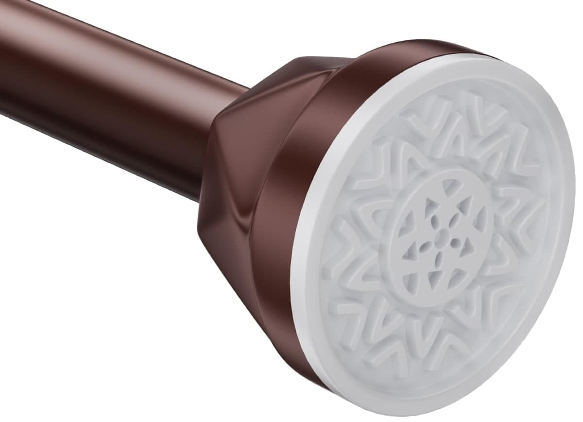 TITGIPE Shower Curtain Rod 32-80 Inches, No Drill Tension Rod, Never Rust Anti-Slip, White — image 1
