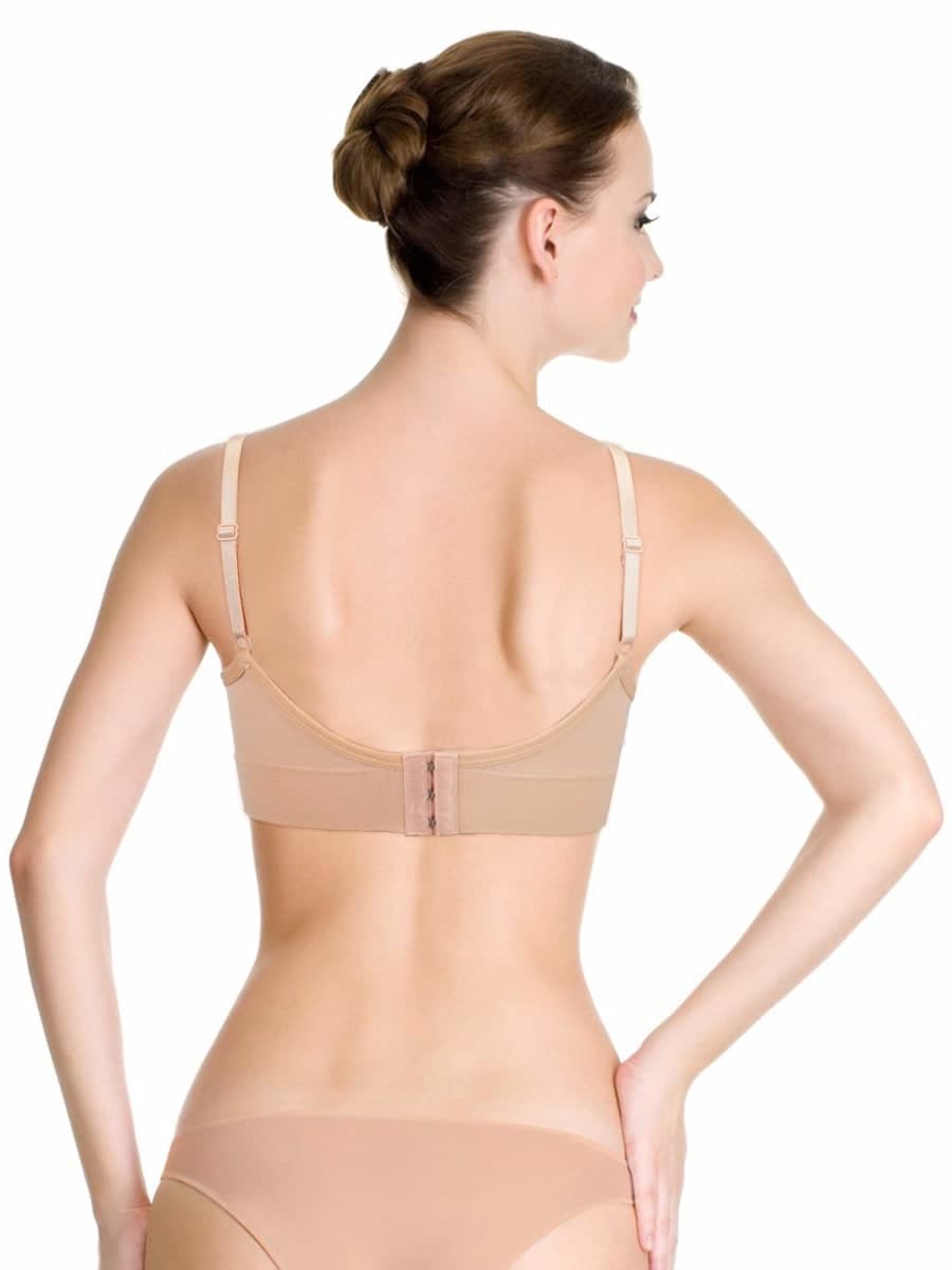 Geyoga 4 Pieces Neck Bralettes Wireless Cami Bra Tank Top Sports Bra for Women Girls(Medium,Black, Green, Dark Grey, Pink) thumbnail 2
