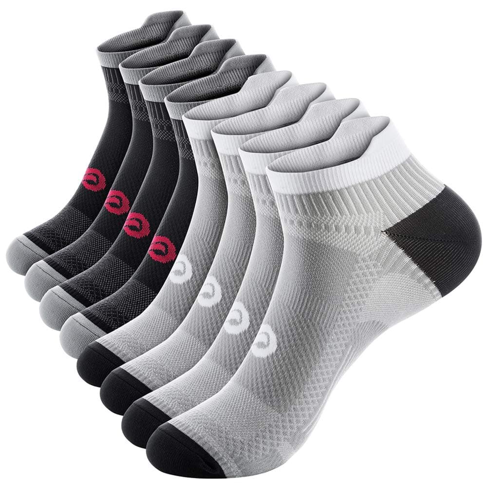 PAPLUS Ankle Compression Socks Women and Men 2/4/6 Pairs, Low Cut Compression Running Socks Men with Ankle Support — image 1