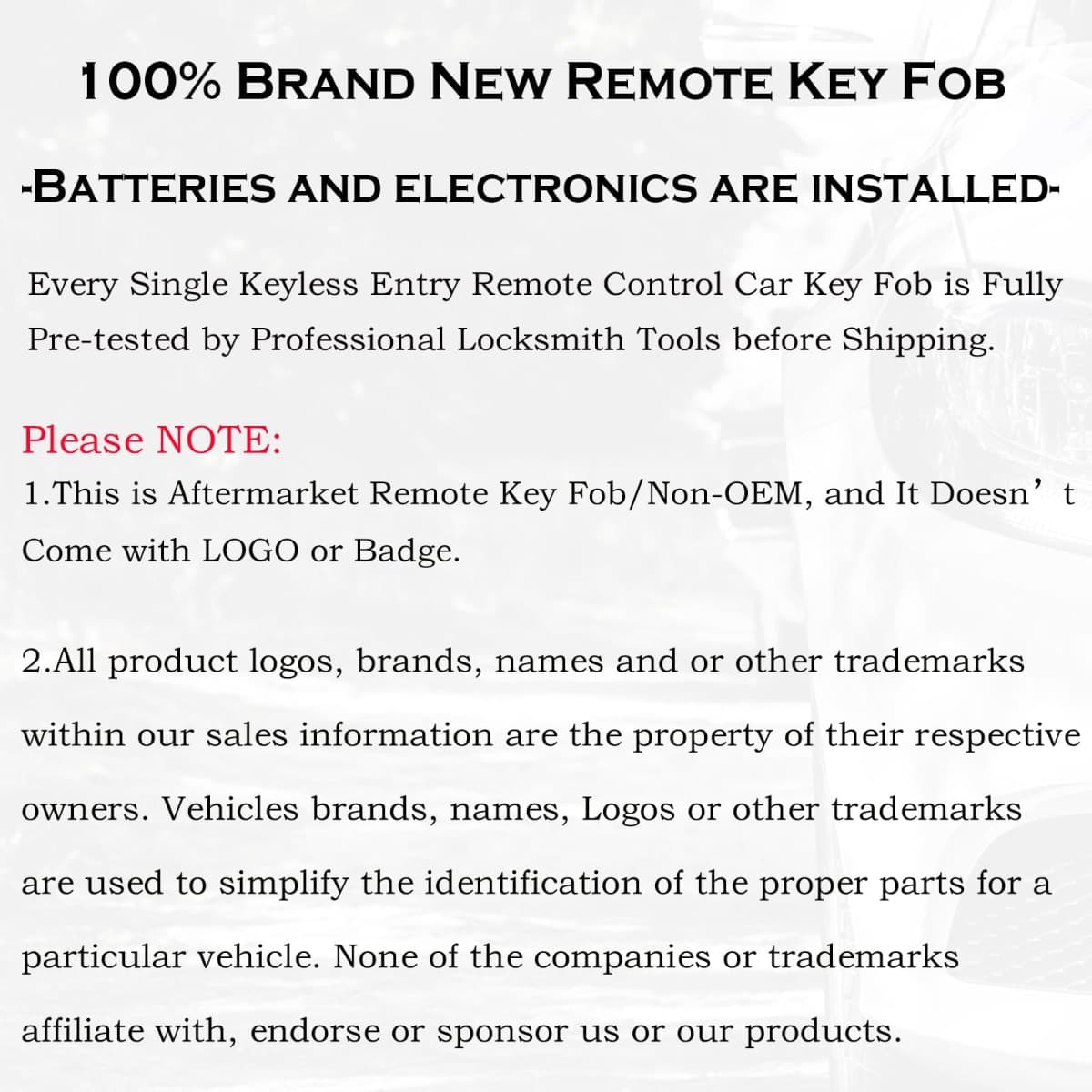 Keyless Entry Remote Control Start Key Fob Replacement Fits for GMC Terrain 2018 2019 2020 2021 2022 HYQ1AA 13584512 315 MHz thumbnail 5