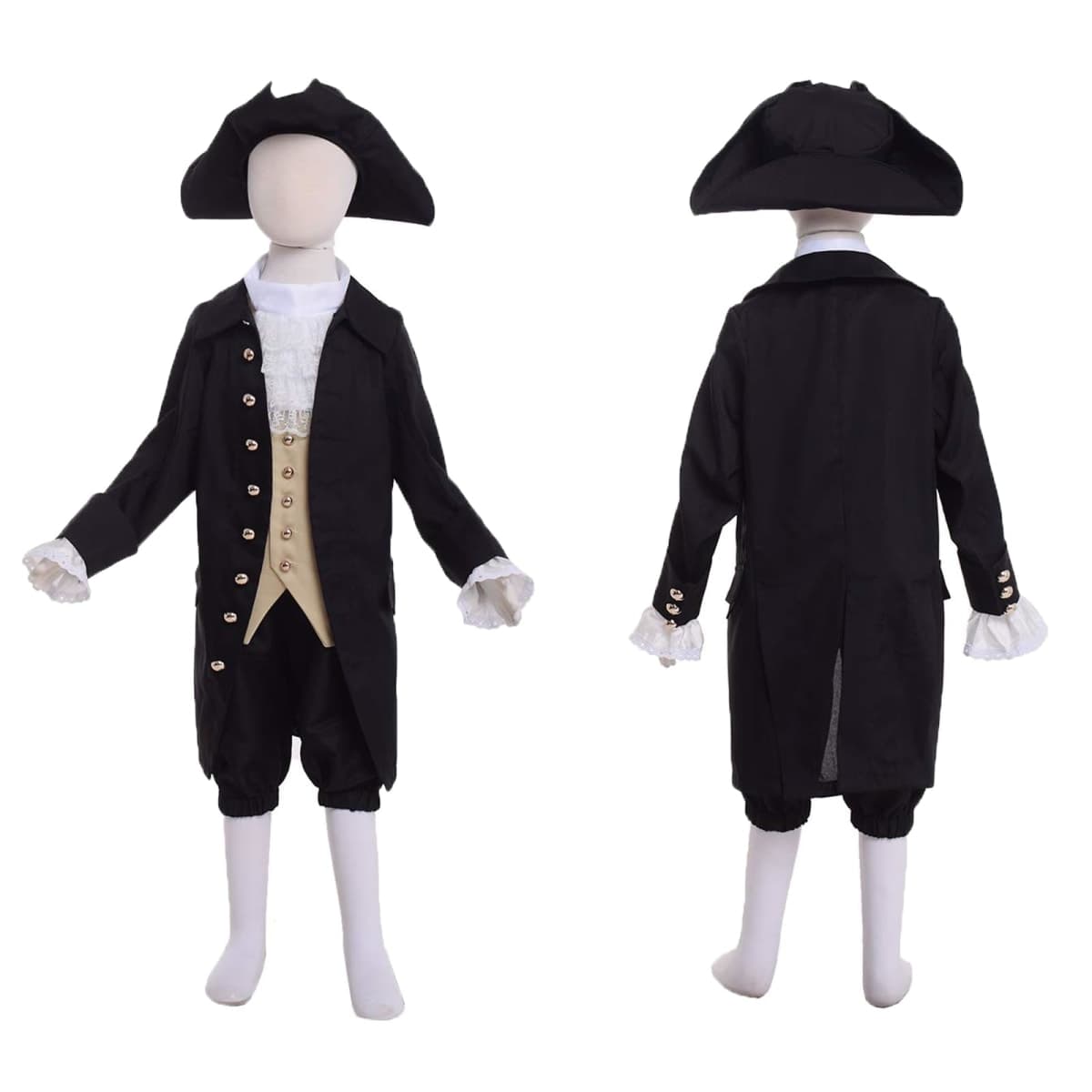 BPURB Colonial Costume Boys 18th Century American Costume thumbnail 3