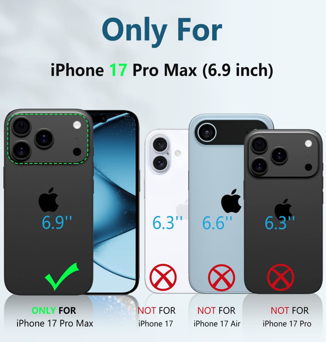 FNTCASE for iPhone 17 Pro-Max Case: Military Grade Drop Proof Protection Mobile Cover with Kickstand | Matte Textured Rugged Shockproof TPU | Protective Sturdy Phone Case - 6.9 inch Red thumbnail 2