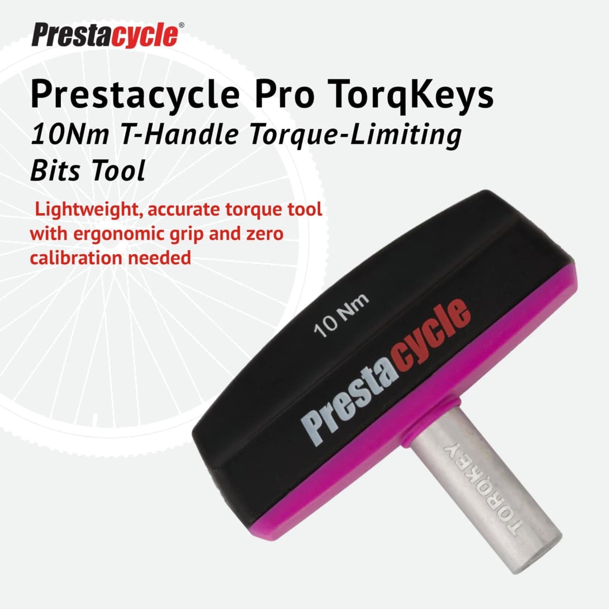Prestacycle® TorqKeys T-Handle Preset Torque Tool - 10Nm thumbnail 2