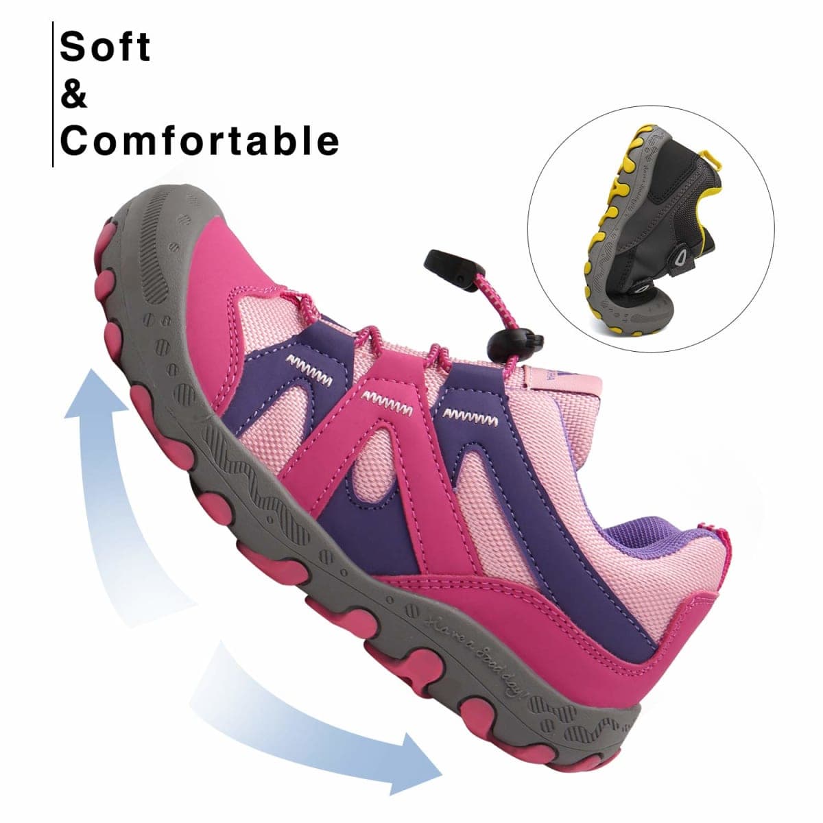Mishansha Toddler Sneakers Kids Hiking Shoes Girls Boys Outdoor Anti-Collision Trail Running Shoe for Trekking Walking Climbing thumbnail 3