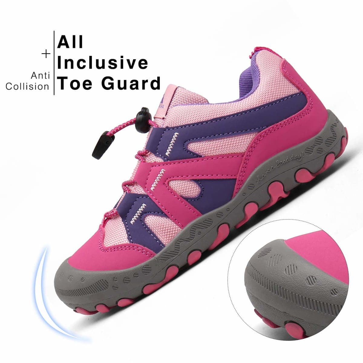 Mishansha Toddler Sneakers Kids Hiking Shoes Girls Boys Outdoor Anti-Collision Trail Running Shoe for Trekking Walking Climbing thumbnail 4