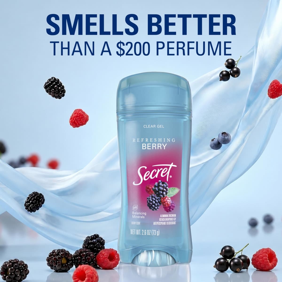 Secret Scent Expressions so Very Summer Berry Clear Gel Women's Twin Antiperspirant and Deodorant, 5.2 Ounce, Packaging May Vary thumbnail 5