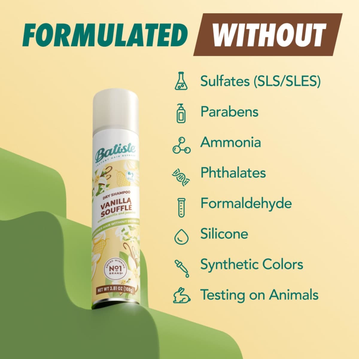 Batiste Dry Shampoo, Vanilla Souffle, 3.81 Oz thumbnail 3