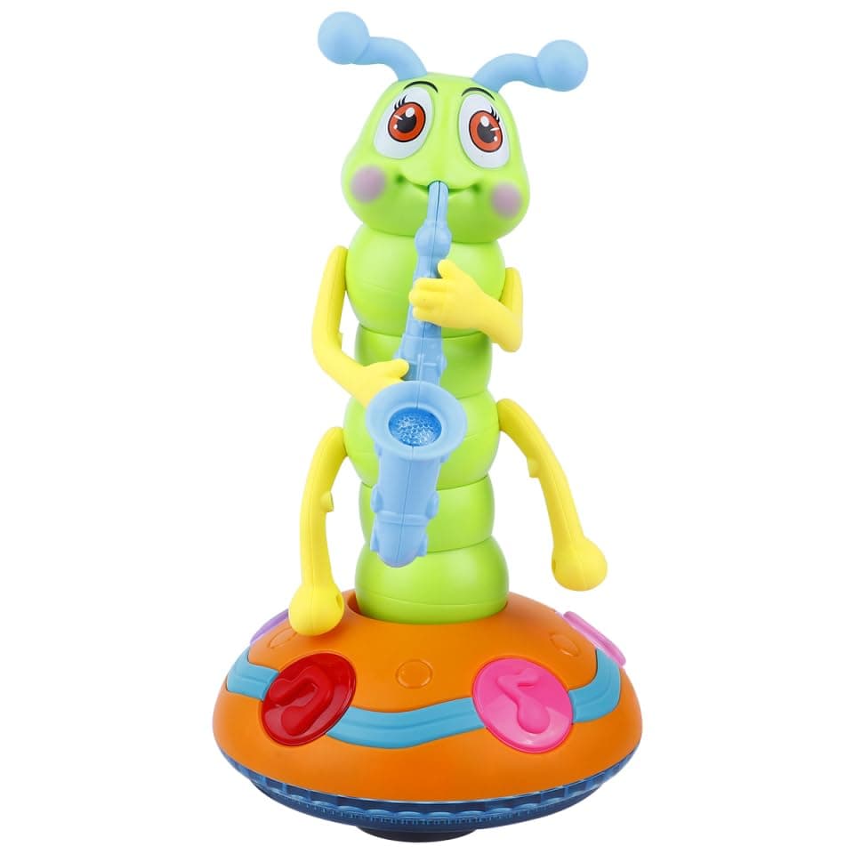 Toddmomy Baby Musical Caterpillar Toy Electric Crawling Toy for Infant Plastic Early Learning Plaything Easy to Hold Smooth Surface Assorted Color 9.44 X 5.51 X 5.51 in 1 Pack(Ramdom Color) thumbnail 2