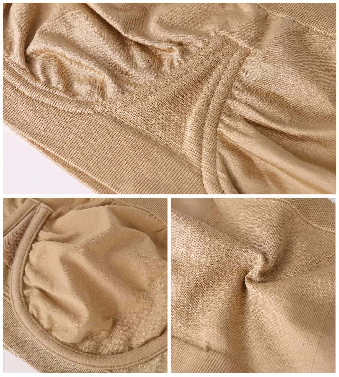 DotVol Women's Underwire Bralette Non Padded Bandeau Tube Top Multiway Bra, Beige, Medium thumbnail 5