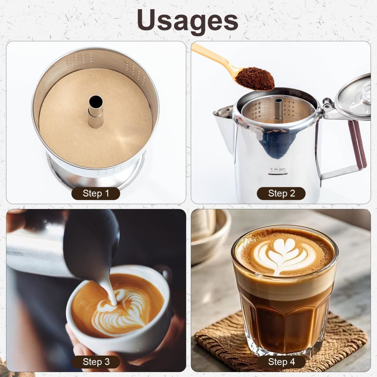 300Pcs Percolator Coffee Filters, 3.5in Disc Disposable Coffee Filters, thumbnail 3