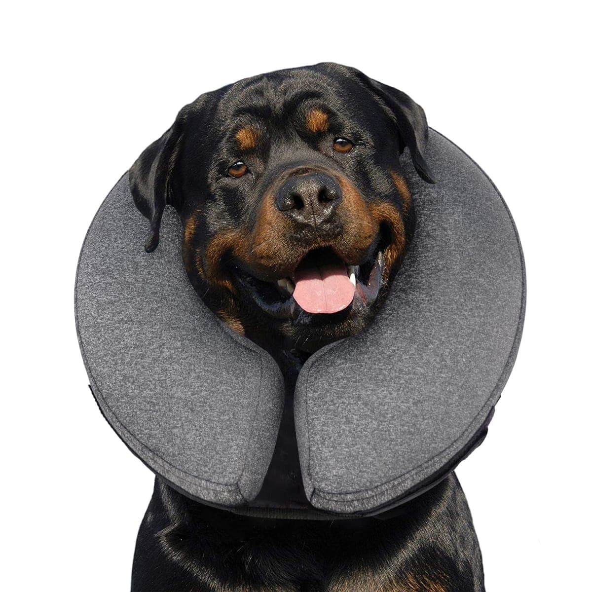 Pet Inflatable Collar for After Surgery,Soft Protective Recovery Collar Large Dog Cone for Dogs to Prevent from Touching Stitches, Wounds and Rashes — image 1
