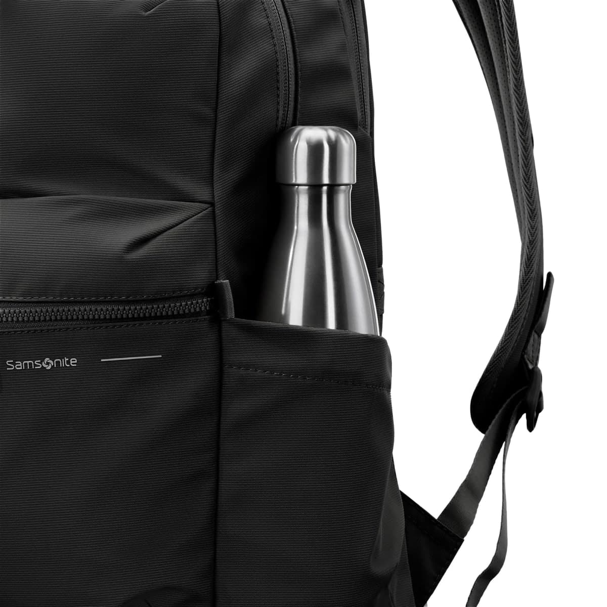 Samsonite Better Than Basic Backpack - Effortless Organization With Dedicated Laptop Compartment, Quick Stash Front Pockets, StackIt™ Strap, and Lightweight Breathable Airmesh - Black thumbnail 4