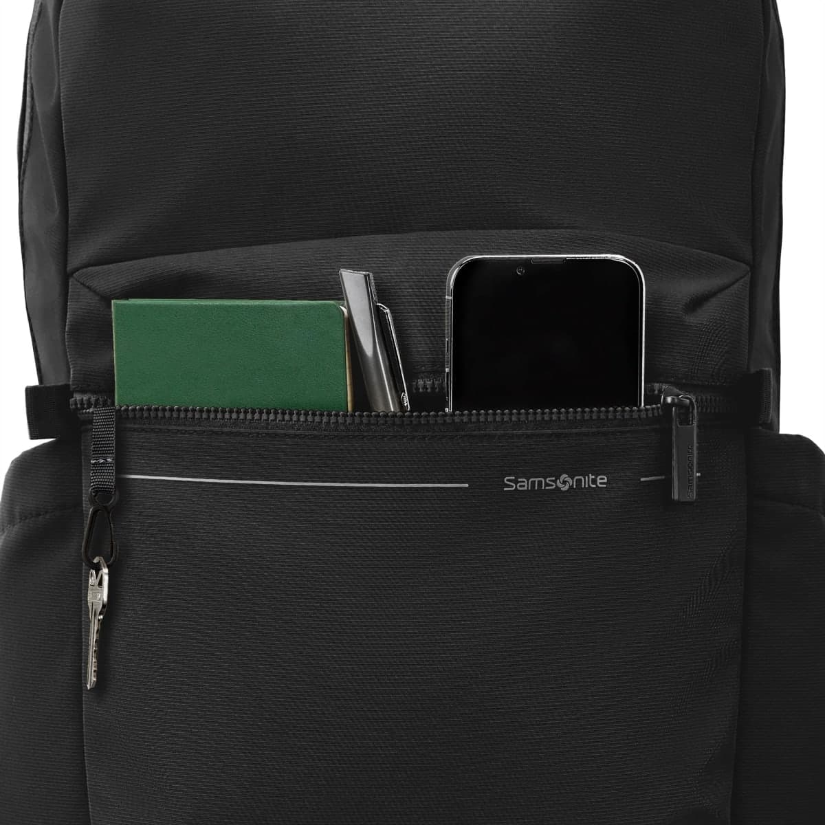 Samsonite Better Than Basic Backpack - Effortless Organization With Dedicated Laptop Compartment, Quick Stash Front Pockets, StackIt™ Strap, and Lightweight Breathable Airmesh - Black thumbnail 5