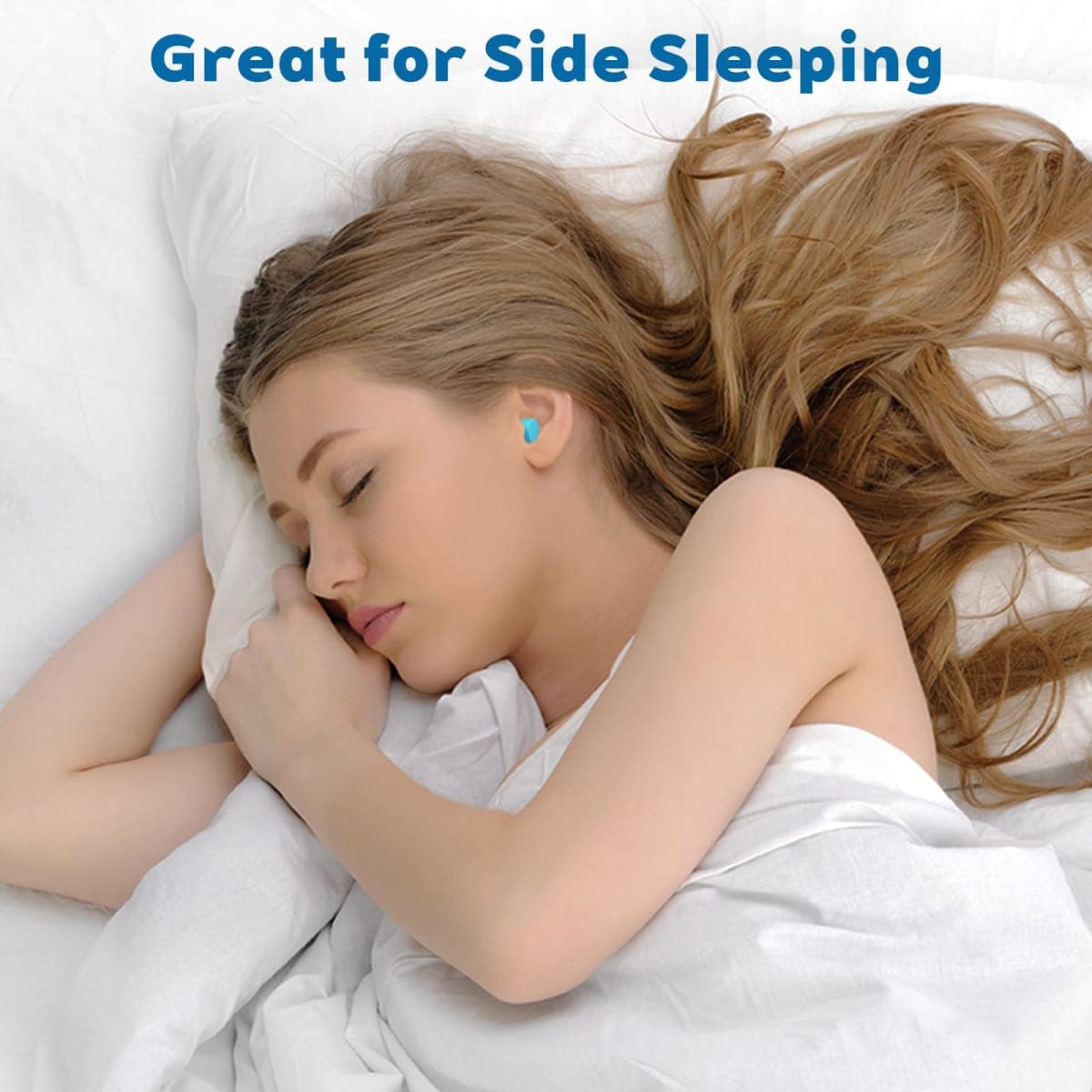 Ear Plugs for Sleeping Noise Cancelling - 40dB Ear Plugs for Noise Reduction - Calmer Earplugs for Concert Sleep Travel Study Work - Hearing Protection Sound Blocking - Blue 10 Pairs in 2 Cases thumbnail 5