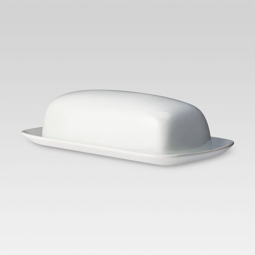 Butter Dish Porcelain White - Threshold™ — image 1