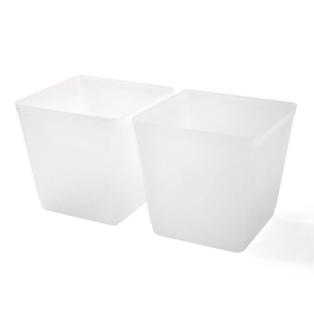 2pk 213oz Plastic Cube Storage Bins Clear - Bullseye's Playground™ — image 1