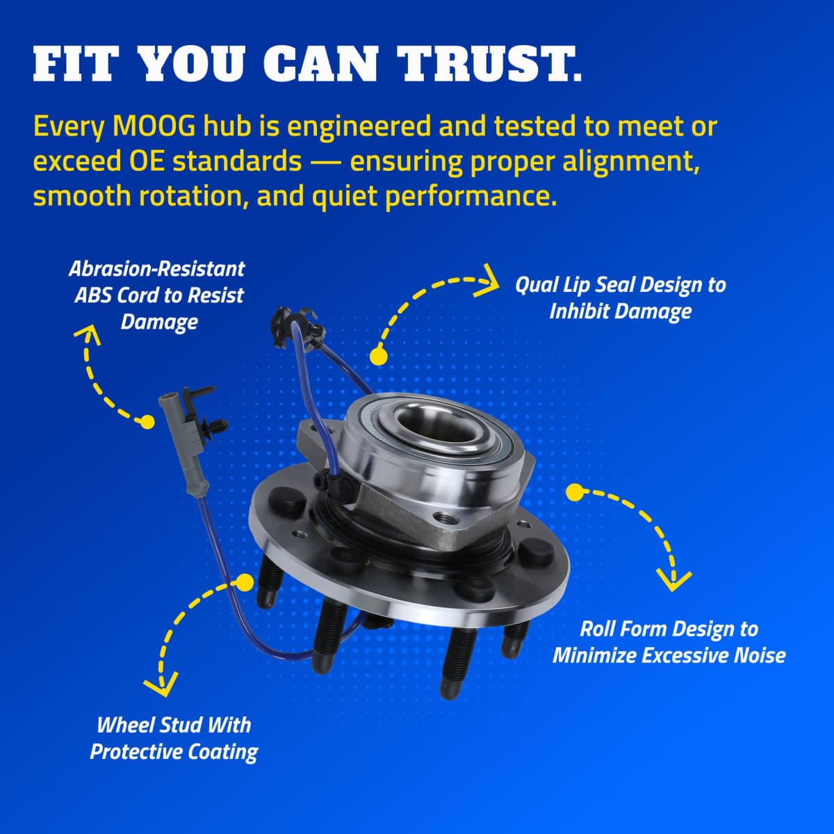 MOOG 515159 Wheel Bearing and Hub Assembly for Chevrolet Silverado 1500 thumbnail 3