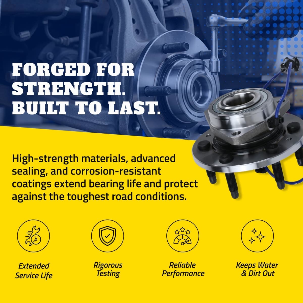 MOOG 515159 Wheel Bearing and Hub Assembly for Chevrolet Silverado 1500 thumbnail 4