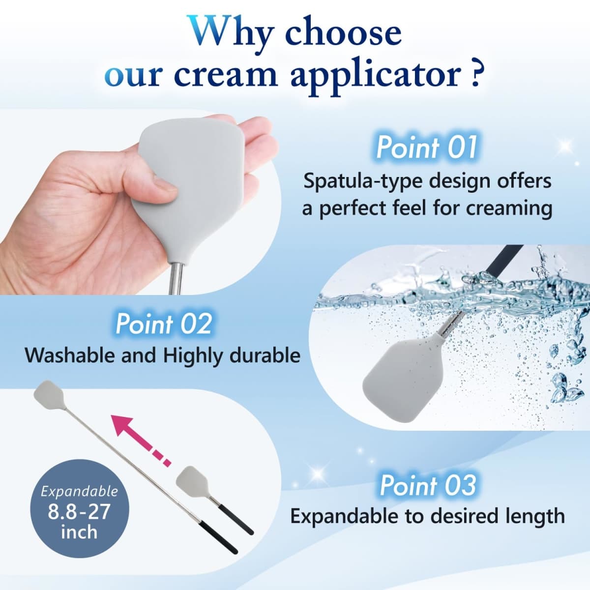 FieldSora Telescopic Cream Applicator for Back (Large Area) thumbnail 4