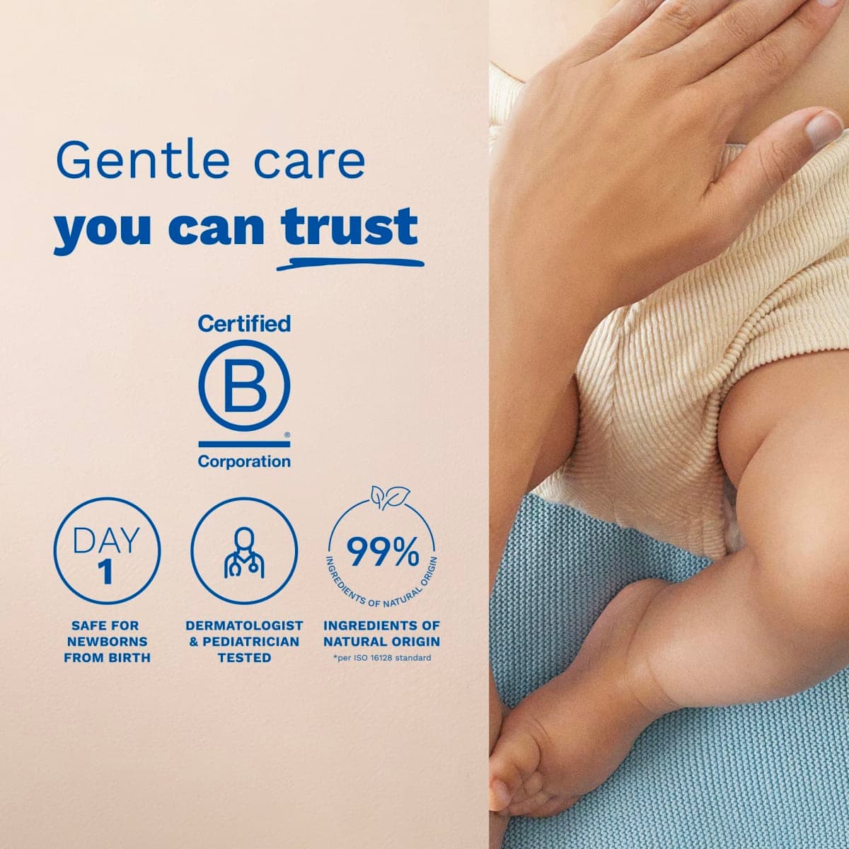 Mustela Liniment - No-Rinse Baby Cleanser for Diaper Change - with Extra Virgin Olive Oil - Fragrance-Free - 13.52 fl. Oz thumbnail 4