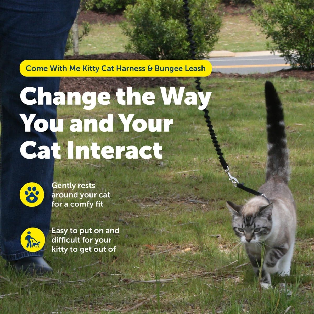 PetSafe Come with me Kitty Harness - Small - Royal Blue/Navy thumbnail 2