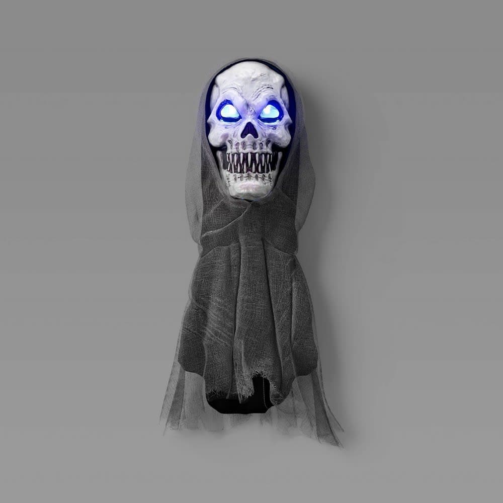 Adult Light Up Midnight Ghoul Halloween Mask: Polyester & PVC, Scary Costume Accessory - Hyde & EEK! Boutique™