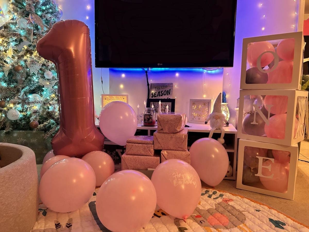 9 Balloon Numbers Party Decorations, 40In Red Balloons for Birthday thumbnail 3