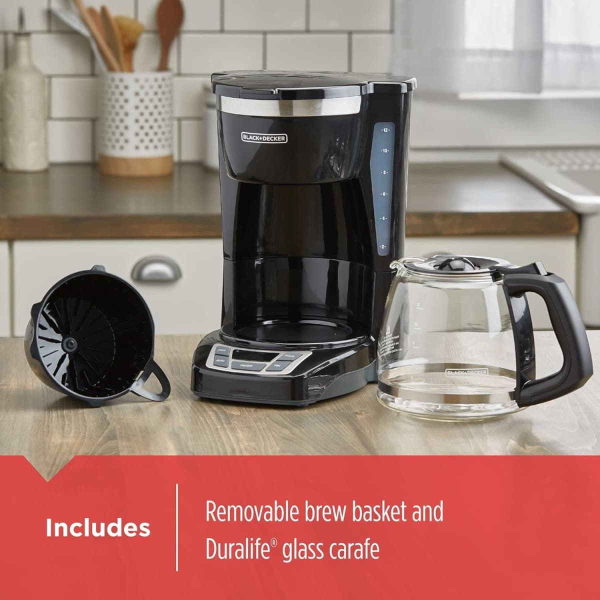 BLACK+DECKER Coffee Maker with Glass Carafe thumbnail 2