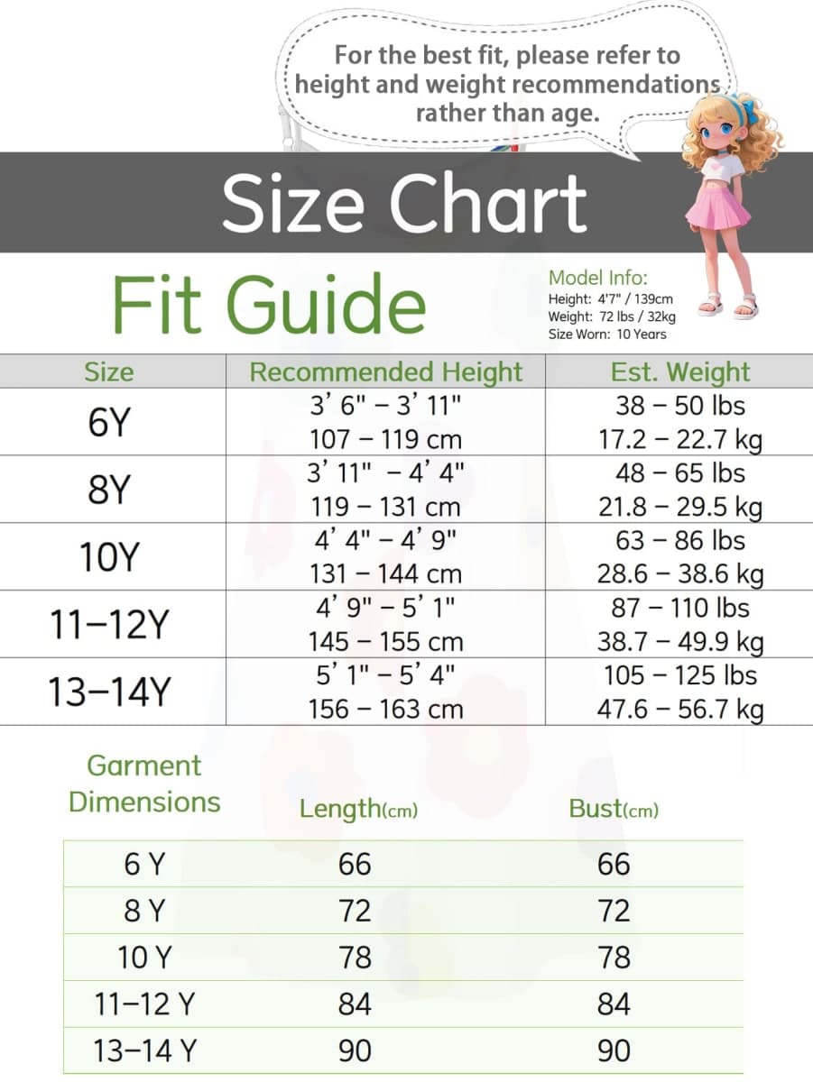 Seechoslo New 6-14 Years Girls Summer Dress Casual Spaghetti Strap A-Line Sundress with Adjustable Straps, White, 10 Years thumbnail 4