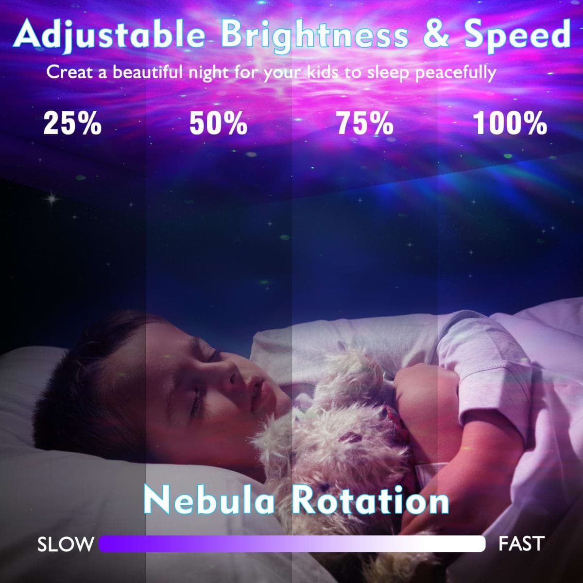 KKUP2U Astronaut Galaxy Projector, Star Projector, Astronaut Light Projector with 8 Colors LED Nebula, Starry Night Light Projector with Remote, Kids Room Decor, Gifts for Kids, Friends, thumbnail 3