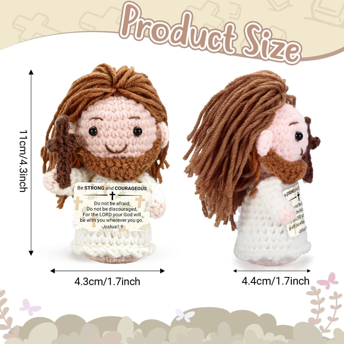 Emotional Support Positive Jesus Crochet thumbnail 3