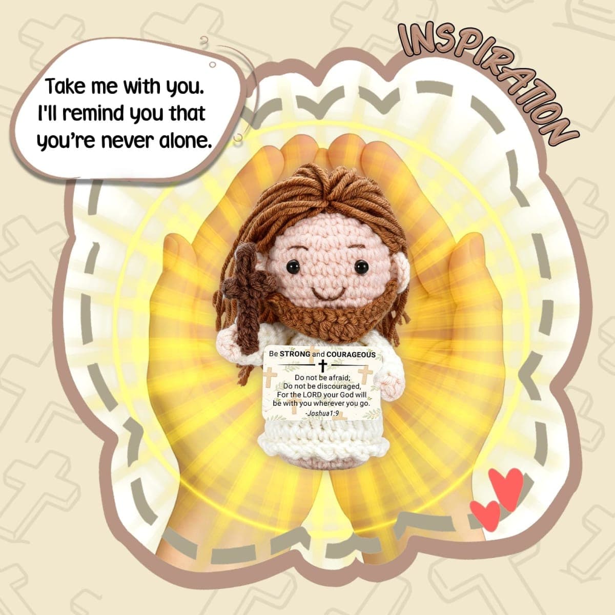 Emotional Support Positive Jesus Crochet thumbnail 5
