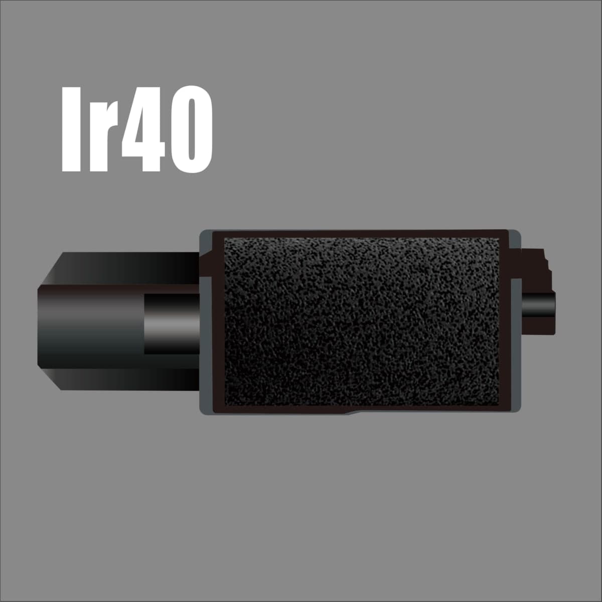 IR-40 Compatible Calculator Printer Ribbon Ink Roller Compatible for Casio HR-10RC HR-8TM Replacement Ink Rollers for Canon P1-DHV-3 P1-DH V CP16 IR40 IR30 NR40 PR40 IR40Bk IR-40B (Black, IR-40) thumbnail 2